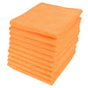 50pk Orange Large Microfibre Home Valeting Dusters Polishing Cleaning Cloths