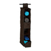 Relaxdays Fabric Hanging Shelves, 6 Compartments with 2 Drawers for the Closet, Foldable, Size: 82 x 14.5 x 30 cm, Brown, Fleece