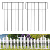 10.8 Feet Portabl Pet Dog Fence Outdoor, 10 Panels 17in H x 13in W Adjustable Garden Border Fencing for Dogs, Puppy Proof Barrier with Easy