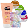 Lip Balm Bundle with Lip Therapy 4 x 20g (Original, Rosy Lips, Cocoa Butter, Aloe) Lip Balm Set and 1 x Hand Cream 75g with Glameno Drawstring Organza