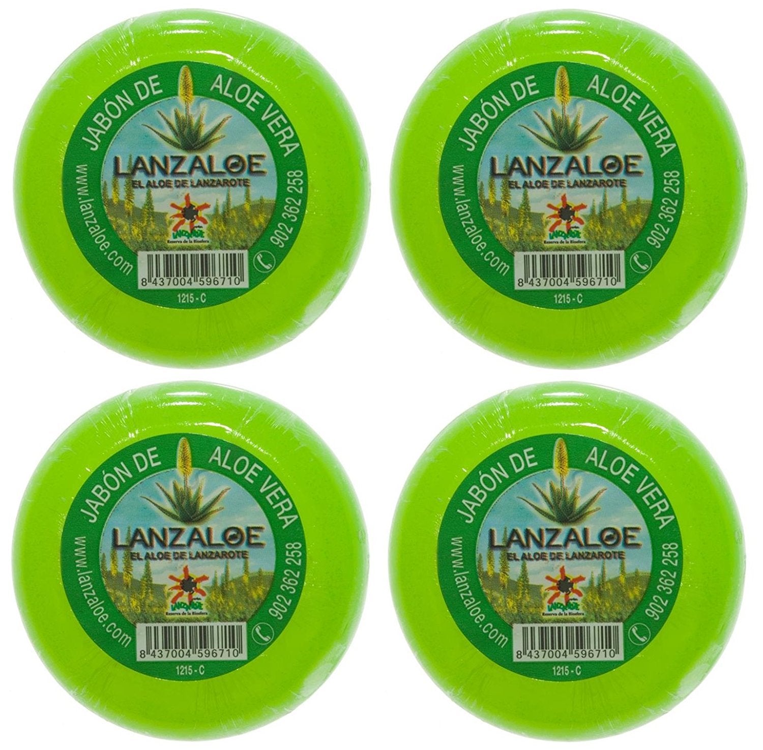 Lanzaloe Aloe Vera Soaps 100g Pack of 4