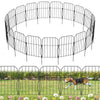 WELDUN Metal Garden Fence, Total 590CM(L) ? 41CM(H), 19 Pack Small Fencing for Dogs, Decorative Fences Garden Flower Bed and Animal Barrier, for