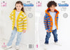 King Cole Toastie Knitting Pattern  - 6229 Baby Sweater, Hat, Blanket & Sleep bag  Size Range : 14 - 22 ins