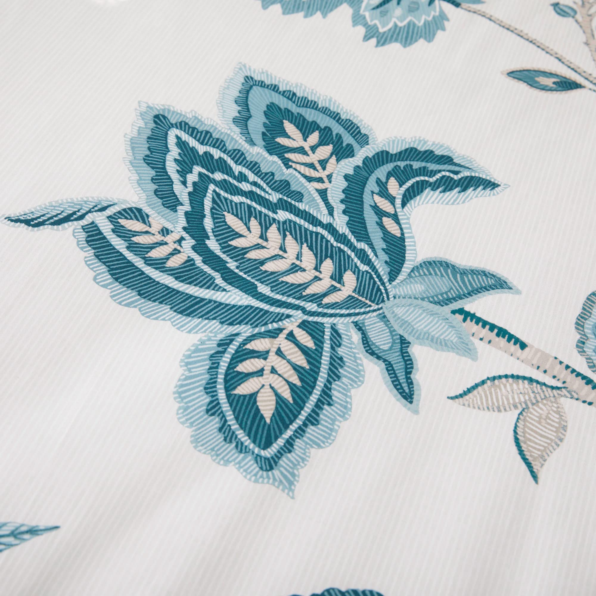 Dreams & Drapes Design - Samira - Reversible Duvet Cover Set - Super-King Bed Size in Teal