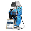 DROMADER Baby Carrier Backpack - Toddler Hiking Backpack with Sun Canopy, Rain Cover, Insulated Pouch, Changing Mat & One-Hand Foldable Frame ? Blue