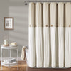 Lush Decor Linen Button Shower Curtain, 72" x 72"