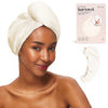 Kitsch Microfiber Hair Towel Wrap for Women - Microfiber Towel, Super Absorbent, Quick Dry, Anti-Frizz - for Long and Short Hairs, Turbans for Women,