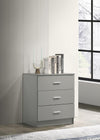 Timber Art Design UK Rio Costa 3 Drawer Bedroom Chest of Drawers with Stylish Metal Handles & Runners Storage Organiser Unit for Hallway Living Room