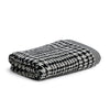 m?ve Bath Towel, 85% Baumwolle / 10% Viskose aus Bambus-Zellstoff / 5% Leinen Nature/Black, 80 x 150 cm