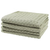 Uxcell 100% Cotton Home Soft Absorbent Hand Towels 35 x 80Cm, Waffle Weave Towel Sets for Bathroom, Kitchen Light Grey Pack of 4