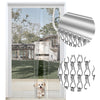 BriSunshine Premium Door Fly Chain Screens, 90 x 210cm Aluminium Chain Curtain Metal Fly Screen Curtain Insect Control for Doorways
