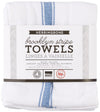 Now Designs Teatowel Set of Four, Brooklyn Stripe Delft