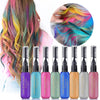 Hair Chalks for Colour Dyeing, 8 Coloured Hair Dye Temporary, Eight Washable Hair Dye Colours for Men and Women, Also Suitable for Eyelashes Eyebrow