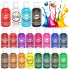 Liquid Food Colouring Set, 20 Colours Concentrated Food Colouring Dye for Icing, Neon Food Colouring for Baking, Cake Decorating, Cookie, Slime, DIY,