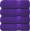 Infinitee Xclusives Bath Towels Set of 4 (70x140 cm) - 100% Cotton, Super Absorbent, Quick-Dry Towels for Bathroom, Spa, Gym & Hotel |Profound Purple|