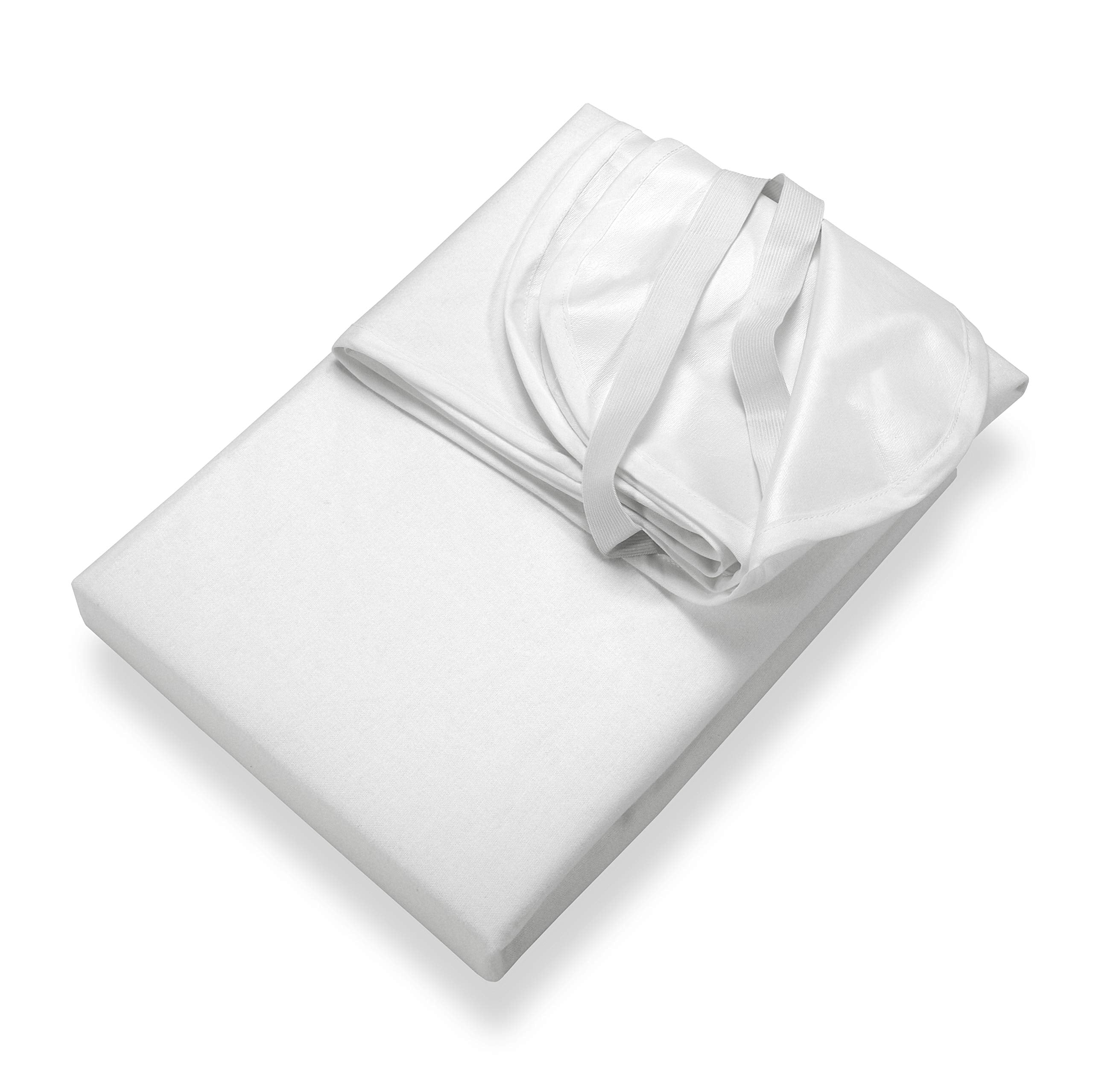 SETEX Waterproof Molleton Mattress Protector 180 x 200 cm 100% Cotton Generation White