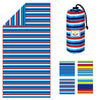 4Monster Microfiber Beach Towel with carry bag Sand Proof Travel Towel Quick Dry Lightweight Towel for Hiking Yoga Gym Sports Swimming Camping Fitness