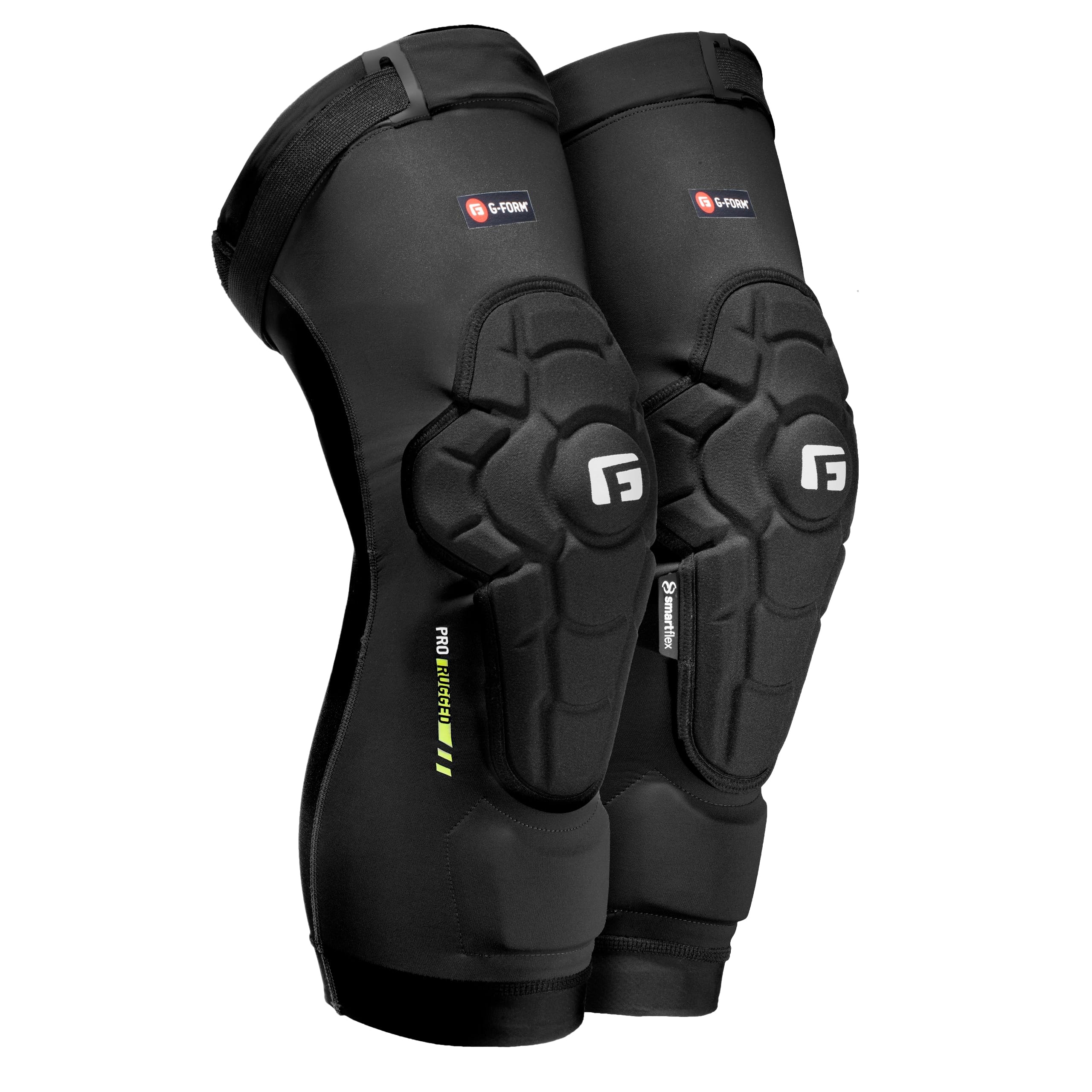 G-Form Pro-Rugged 2 MTB Knee Guards - Mountain Bike Knee Pads for Men & Women - Black, Adult Small