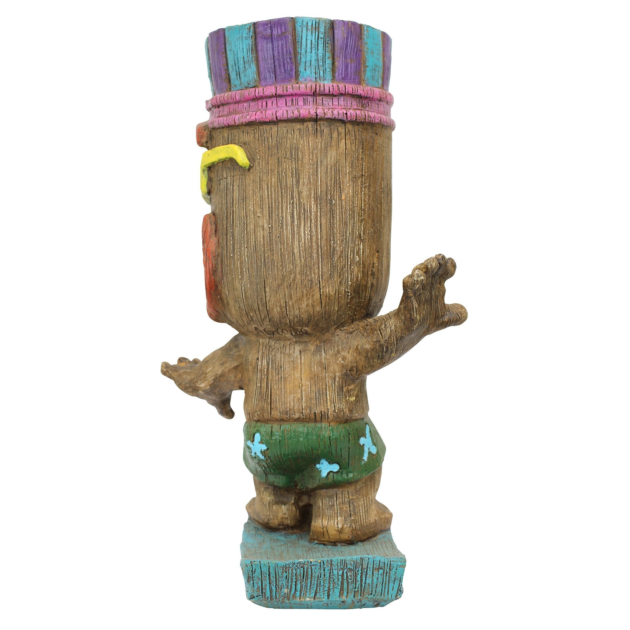 Design Toscano AL60180 "Kahuna Tiki Surfer Dude Statue,Multi-Colour,20.5x19x34.5 cm