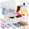 Coopay Crochet Starter Kit for Beginners Adults, Includes Ergonomic Metal Crochet Hooks 0.6mm to 6mm, Accessories and Cactus Case, Knitting Set with