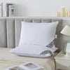 HOMEFOUCS Luxury Feather and Down Pillows, pack of 2 100% Cotton Shell, Soft Hotel Quality Pillows (30% Down)