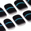 DANNI & TONI Semi Cured Nail Strips, Cat Eye French Tip Soft Self-Adhesive Gel Nail Stickers,Salon-Quality Gel Nail Polish Strips Manicure Stickers