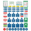 54 Pcs Kitchen Safety Signs Set ? Essential Food Hygiene Signage Pack, Self Adhesive Vinyl Waterproof & Oil Resistant Stickers for Restaurants, Cafes,