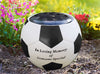Football Graveside Memorial Coloured Grave Decoration Ornament  Resin - Black