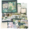 Draupnir Aesthetic Scrapbook Kit, Bullet Junk Journal Kit with Journaling/Scrapbooking Supplies, A6 Grid Notebook with Graph Ruled Pages DIY Scrapbook