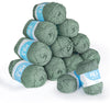 ilauke 12 Pack Double Knitting Yarn, Soft Acrylic Crochet Yarn for Knitting, Durable Balls of Chunky Yarn for Crochet, Ideal for Yarn Projects