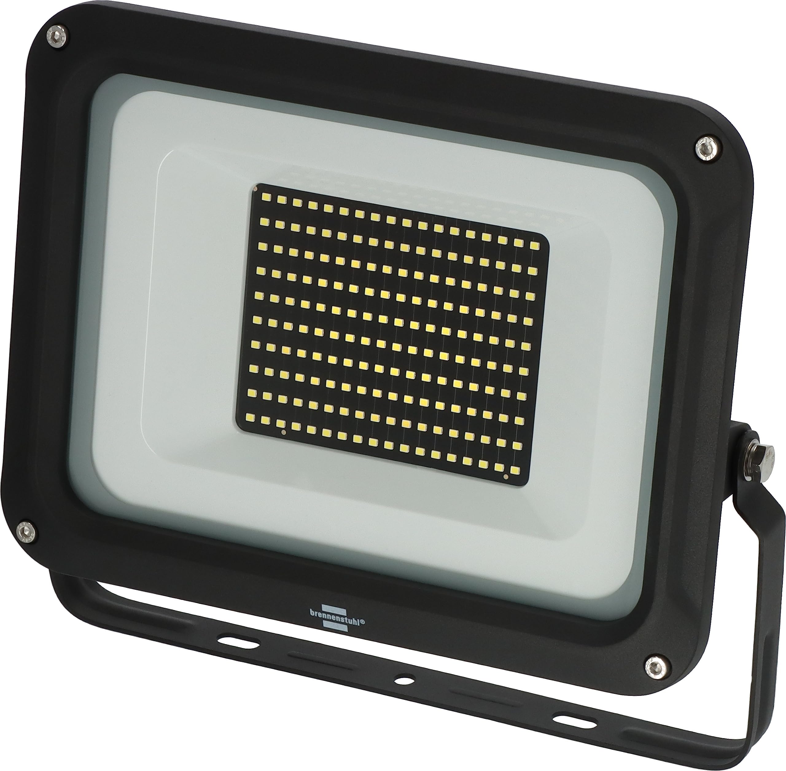Brennenstuhl LED Spotlight JARO 14060 / LED Light 100W for Outdoor use (LED Outdoor Floodlight for Wall mounting, 11500lm, Made of Aluminium, IP65)