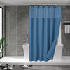 N&Y HOME Waffle Weave Shower Curtain with Snap-in Fabric Liner & Hooks Set - Hotel Style, Water-Repellent & Washable, Heavyweight Fabric & Mesh Top