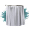 Erica - Curved Shower Curtain Rods ? 140 x 140 cm, Wall Mounted Shower Curtain Rod for Bathtub, No Ceiling Fixing. PVC Free Plastic Coating, 100%