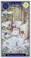 Tom Smith - Christmas Cards | Card set in box | Designed in the UK | Greeting Cards for Friends & Family - Snowman