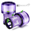 2 Pack Replacement Filters for Dyson V12 Detect Slim Absolute/Total Clean/Extra/Fluffy Vacuum Cleaner,Washable Replacement Filters for Dyson V12