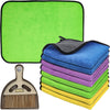 Roellgs Premium Microfibre Cleaning Cloths Pack of 8, Double-layer, Lint Free Super Absorbent Towel for Home, Kitchen, Windows,Car & Furniture 600GSM
