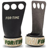 FOR:TIME FITNESS Hand Grips for CrossFit Grips, Pull Up Grips - Ultra Sticky Carbon Fibre Gym Grips with Wrist Support - Gymnastics Bar Grips and Gym