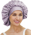 ATNKE Silk Bonnet for Sleeping Women Soft Double Layer Satin Lined Silk Hair Wrap Night Sleep Cap with Elastic Band for Long Jumbo Curly Braids