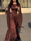 Round Neck Belted Maxi Dress