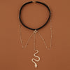 Bohemian Boho Gold Color Metal Beaded Chain Thigh Chain For Women Big Snake Pendants Leg Chain Body Jewelry Beach Style Gift