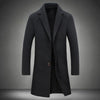 Mid-length Coat Men's Slim Handsome Woolen Coat
