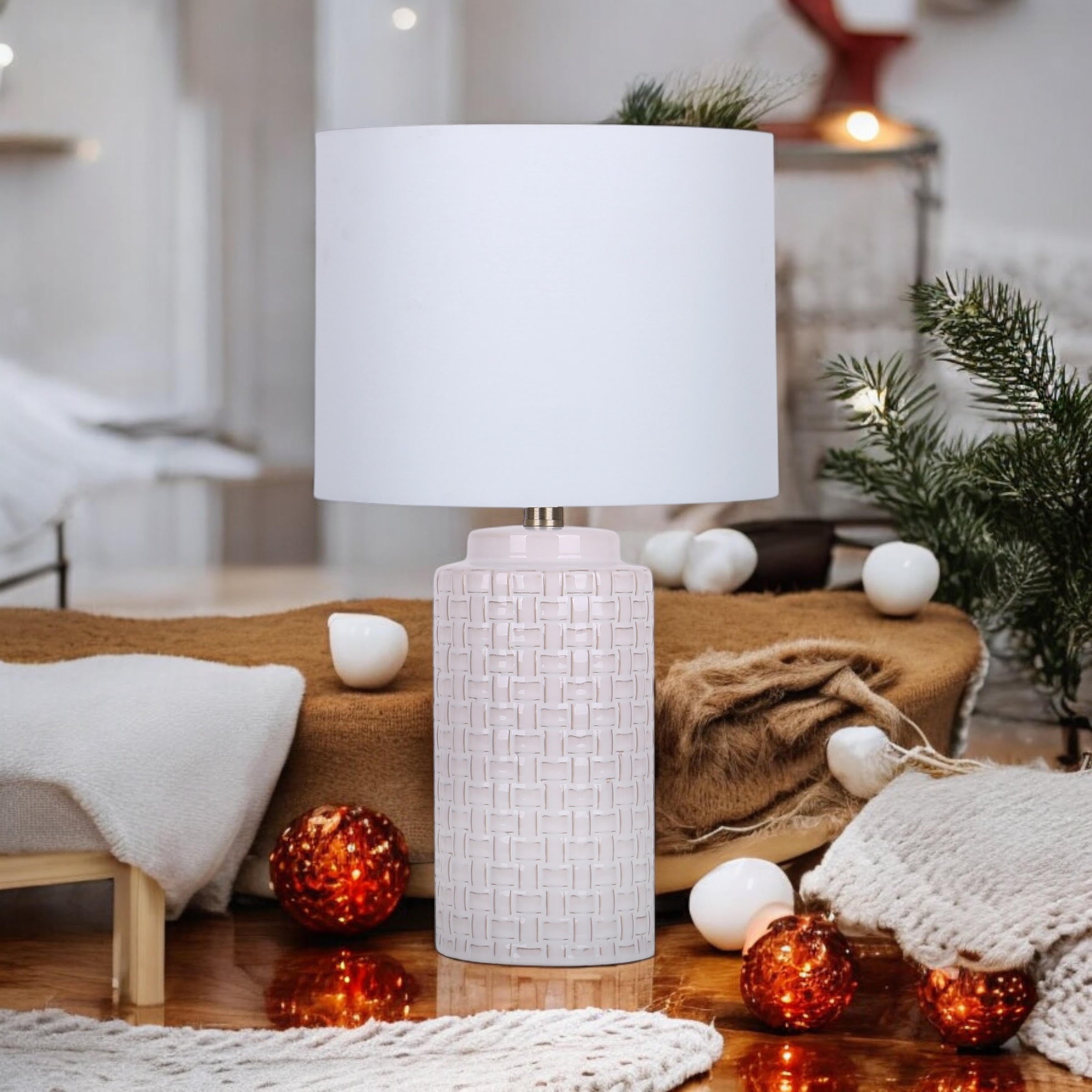 43CM LAMP AND SHADE
