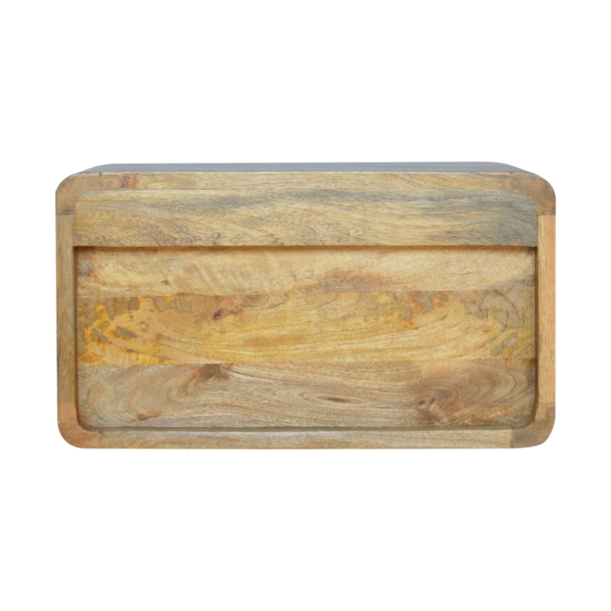 Artisan Furniture Solid Wood Oak-ish 2 Drawer Floating Bedside