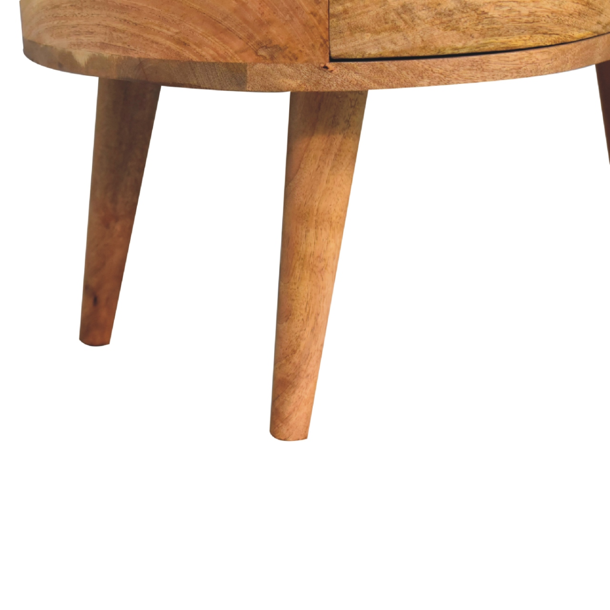 Artisan Furniture Solid Wood Oak-ish Wave Coffee Table