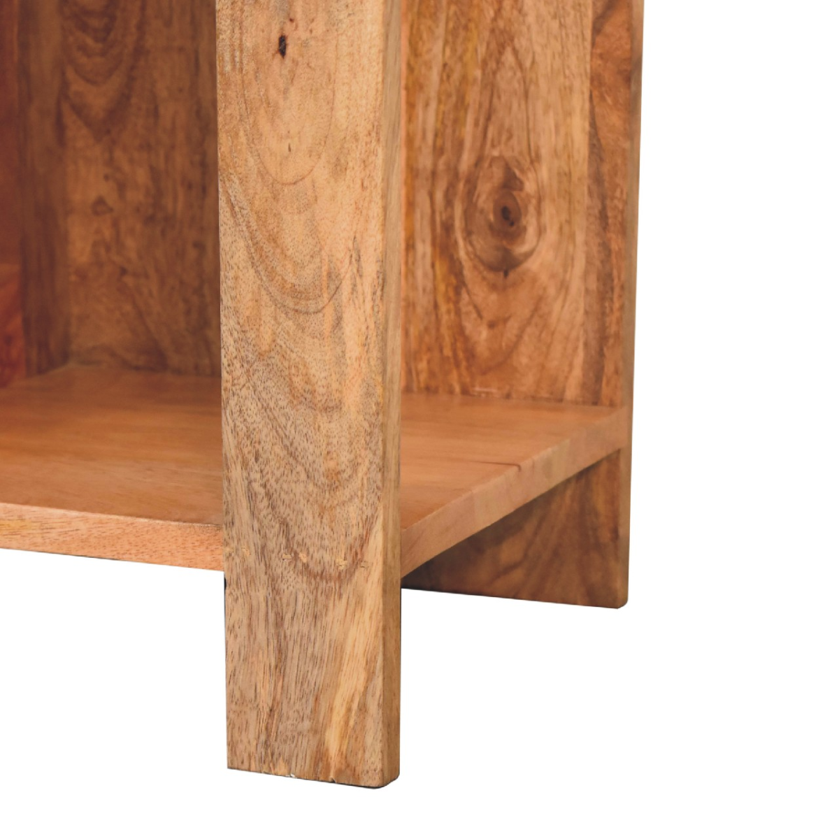 Artisan Furniture Solid Wood Oak-ish Box Bedside