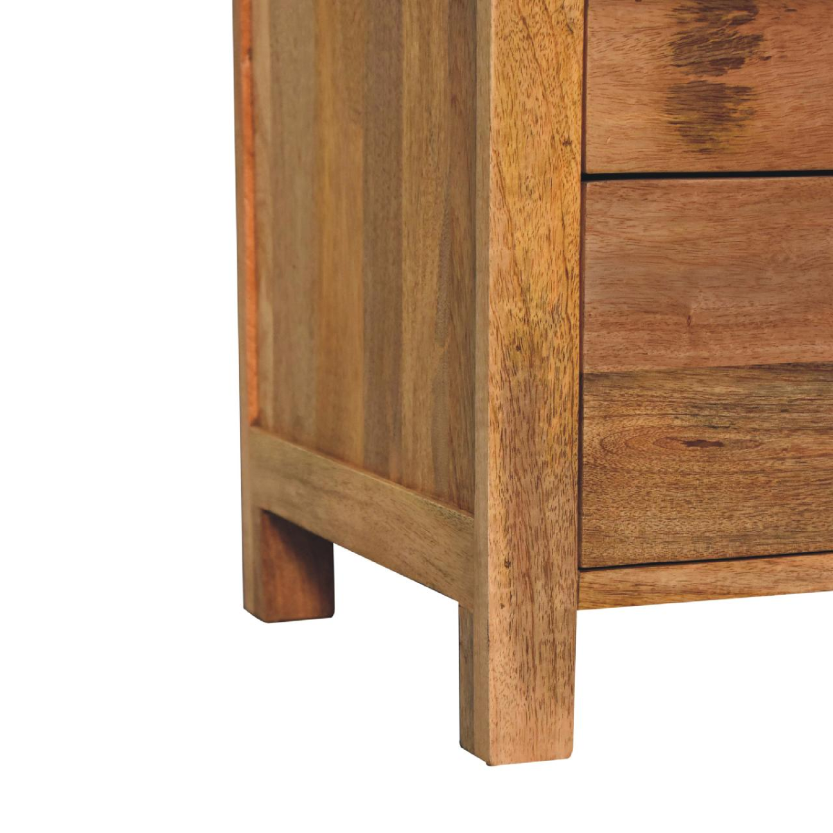 Artisan Furniture Solid Wood Aspen Oak-ish 3 Drawer Bedside