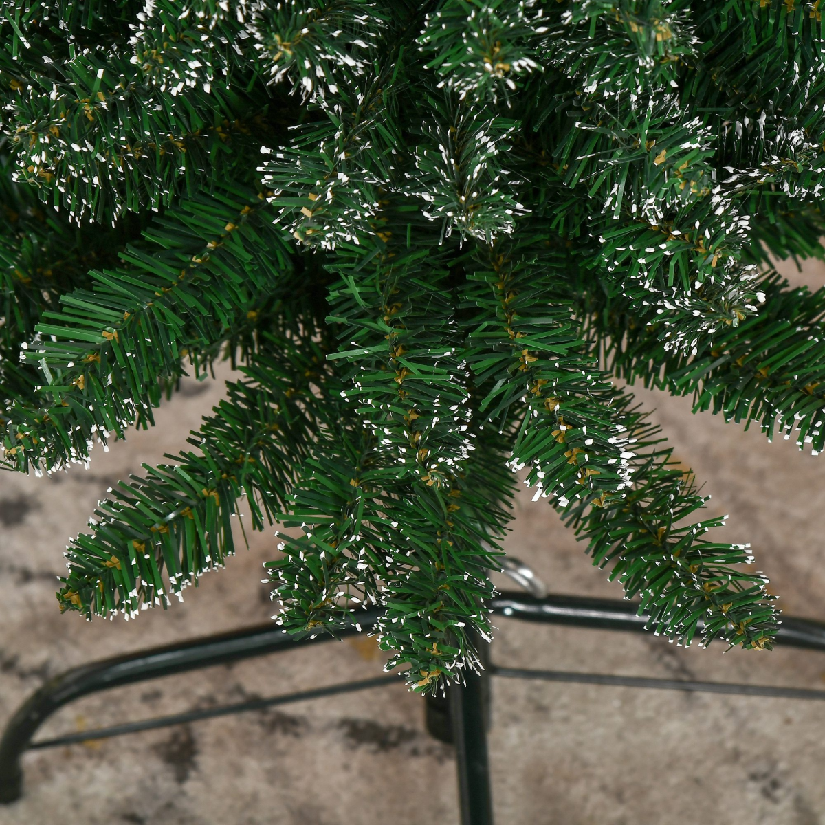 5.5FT Artificial Snow Dipped Christmas Tree Home Indoor Green HOMCOM