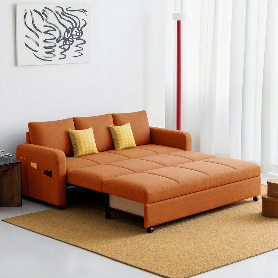 Gabriel Two Seater Sofa Bed, Linen