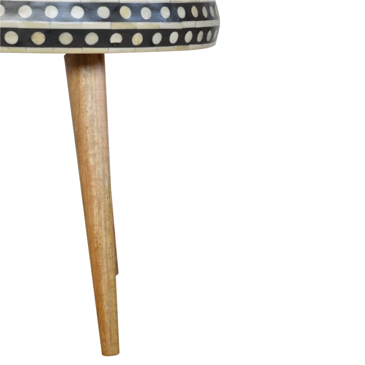 Artisan Furniture Solid Mango Wood Small Dotted End Table