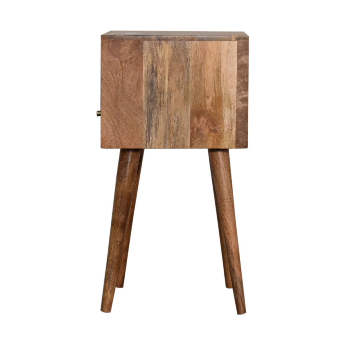 Artisan Furniture Solid Wood Mini Navy Blue Hand Painted Bedside